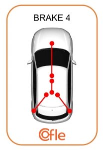 Linka hamulca ręcznego COFLE 92.20.160B080 4721029AL CHRYSLER