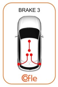 Linka hamulca ręcznego COFLE 92.20.160B501 52128119AC JEEP