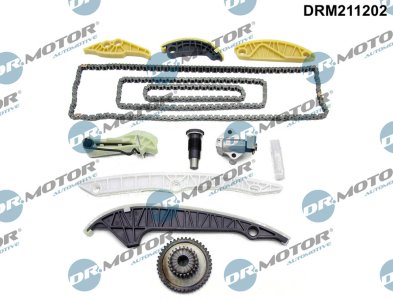 Zestaw łańcucha rozrządu Dr.Motor DRM211202 06H109467AB 13 CZĘŚC VAG