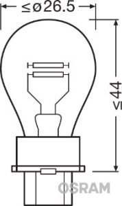 ŻARÓWKA 12V 7W P27 OSRAM 3157  P277W