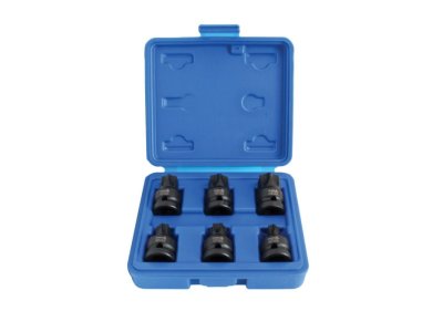 Nasadki udarowe TORX 1/2 TECHMAN A-SF12TB 6SZT OD T55 DO T100
