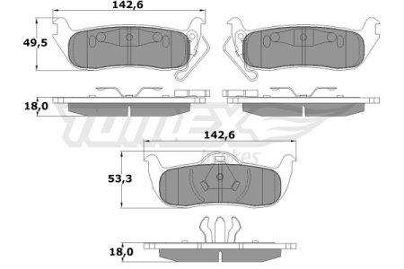 KLOCKI HAMULC. JEEP GRAND CHEROKEE  05- TYŁ