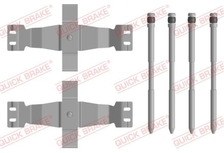 ZEST. MONTAŻOWY KLOCKÓW HAMULCOWYCH QUICK BRAKE 109 0122 800824000A TESLA MODEL 3 17