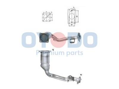 Katalizator OYODO 10N0074-OYO 1731.V8 CITROEN