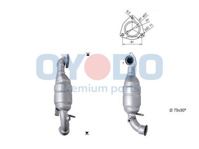 Katalizator OYODO 10N0121-OYO 1706F6 CITROEN