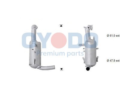Filtr cząstek stałych OYODO 20N0107-OYO 55234767 FIAT