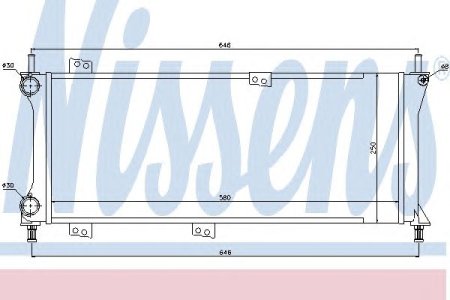 Chłodnica silnika NISSENS 61773 46777410