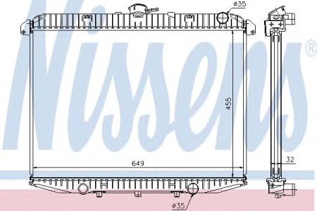 Chłodnica silnika NISSENS 62070 