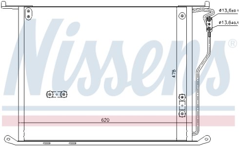 Chłodnica klimatyzacji NISSENS 94980 