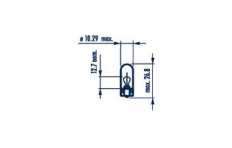 ŻARÓWKA W2.2W 12V (BAX 10S)