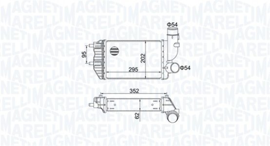 Intercooler MAGNETI MARELLI MST500 13409340 