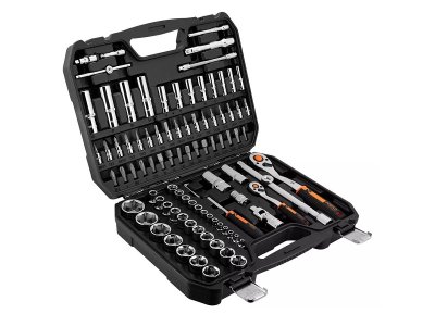 Klucze nasadowe, 1/4, 1/2, zestaw 94 SZT. NEO Tools 10-062 WALIZKAZESTAW
