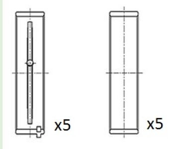 Panewki wału korbowego FAI AutoParts BM1019-STD 