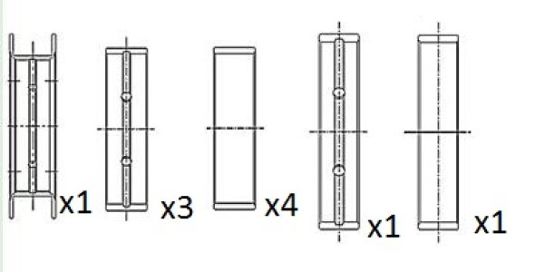 Panewki wału korbowego FAI AutoParts BM1020-STD 