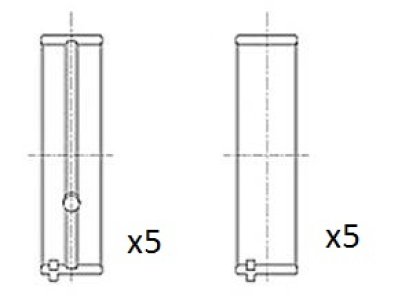 Panewki wału korbowego FAI AutoParts BM1038-STD 