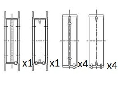 Panewki wału korbowego FAI AutoParts BM1040-STD 