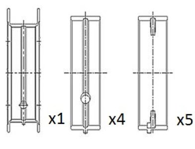 Panewki wału korbowego FAI AutoParts BM1049-STD 