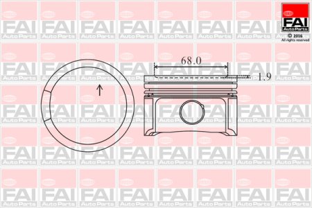 Tłok FAI AutoParts PK2-050 FORD