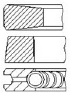 Pierścienie tłokowe FAI AutoParts PR101-000 FIAT