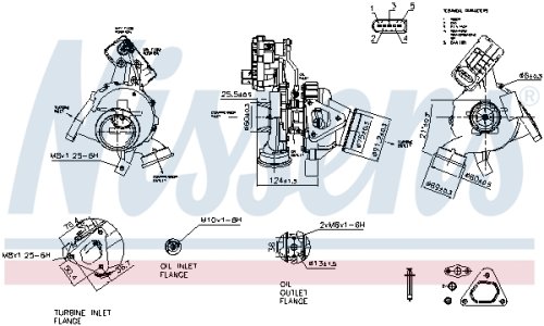 Turbosprężarka NISSENS 93161 6460900480 MERCEDES