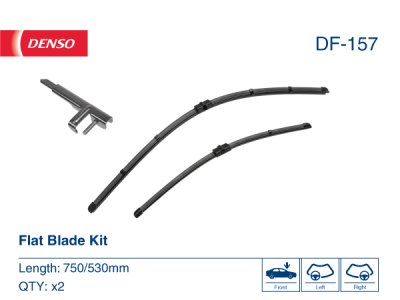 Wycieraczki płaskie kpl. DENSO DF-157 61612410957 750/530 przód