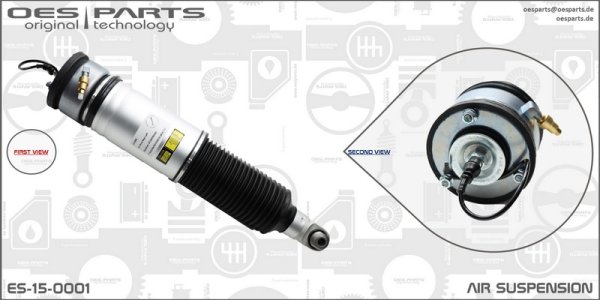 Amortyzator OES PARTS ES-15-0001 37126785535 pneumatyczny tył lewy BMW 7 01
