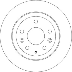 Tarcza hamulcowa TRW DF6807 D10E26251 MAZDA CX-3 15- tył