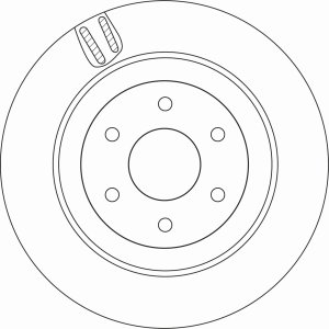 Tarcza hamulcowa TRW DF6967 4704230200 MERCEDES 470 X-KLASA 17- tył