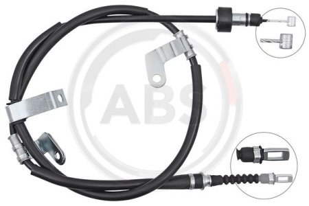 Linka hamulca ręcznego A.B.S. K10064 597601Y300 KIA PICANTO 11-17 LT