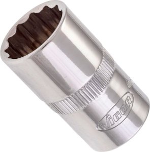 Klucz nasadowy 16 MM 1/2 12-KT krótki VIGOR V7512-16 12 NASADKA 1/2 16 