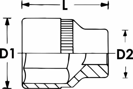 Nasadka 10mm 3/8 12-kt krótka VIGOR V7538-10 