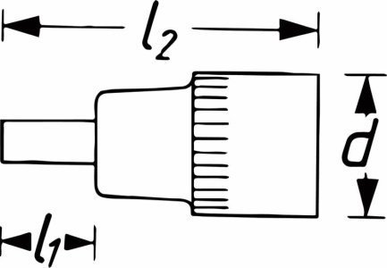 Nasadka wkrętakowa 1/4 TORX HAZET 8502LG-T30H do zaworu AGR BMW
