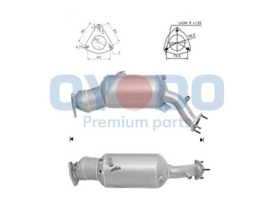 Filtr cząstek stałych OYODO 20N0109-OYO 8E0254800CX AUDI