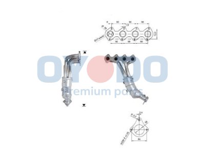 Katalizator OYODO 10N0153-OYO A2711402009 MERCEDES
