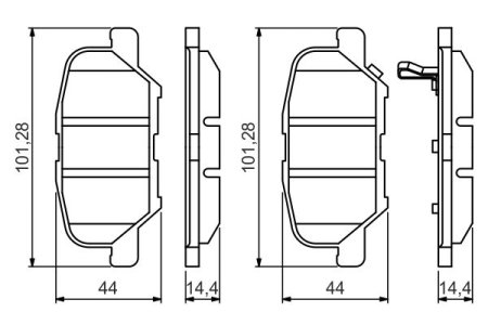Klocki hamulcowe BOSCH 0986495358 GHY92648Z MAZDA 6 12- tył
