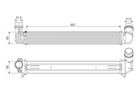 Intercooler VALEO 818389 144960024R RENAULT