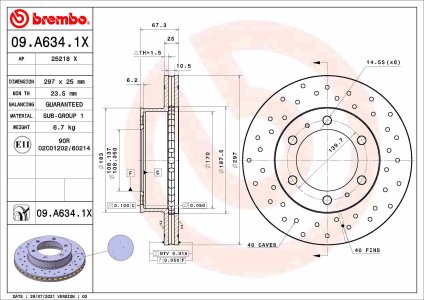 TARCZA HAMULC. TOYOTA HILUX 05-