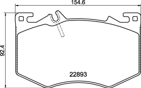 KLOCKI HAMULC. MERCEDES W177 A-KLASA AMG 18- PRZÓD