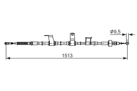 LINKA HAMULCA RĘCZNEGO HYUNDAI I10 13- LT
