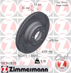 TARCZA HAMULC. BMW 3 E90 05-11 PP