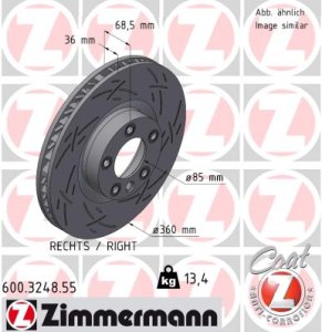 TARCZA HAMULC. VW TOUAREG 10- PP
