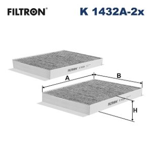 FILTR POWIETRZA KABINOWY FILTRON K1432A-2X A2228300418 MERCEDES-BENZ S, MAYBACH