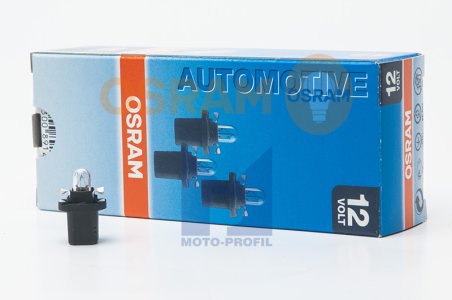 ŻARÓWKA 1.2W 12V(BAX 10D) CZARNA OPRAWKA WORECZEK