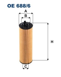 FILTR OLEJU FILTRON OE688/6 05L115562A  AUDI
