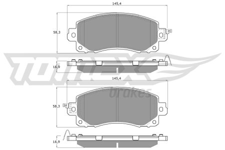 KLOCKI HAMULC. SUBARU IMPREZA 17- PRZÓD