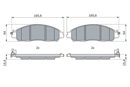 KLOCKI HAMULC. NISSAN LEAF 17- PRZÓD