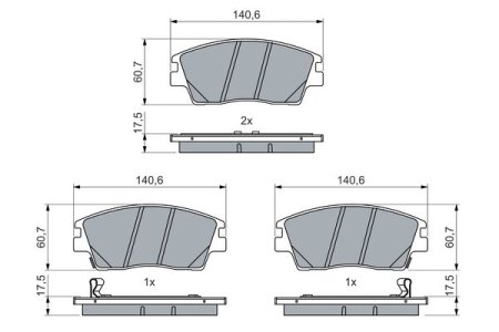 KLOCKI HAMULC. HYUNDAI TUCSON 18-20 PRZÓD