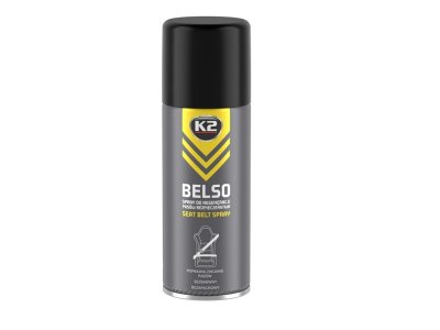 SPRAY DO REGENERACJI PASÓW BEZPIECZEŃSTWA BELSO 400ML K2 B433 SMARSILIKONOWY