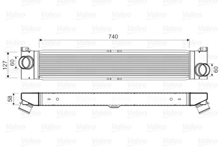INTERCOOLER VALEO 818569 1347700080 CITROEN FIAT PEUGEOT