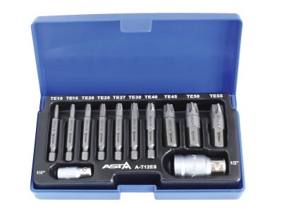 ZESTAW BITÓW TORX DO WYKRĘCANIA ŚRUB 1/4 I 1/2